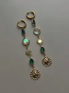 Vintage Luxury Moon Sun Earrings Set for Women, Perfect for Any Occasion, Ideal Gift for Loved Ones, Elegant Jewelry Accessories, High Quality Earrings