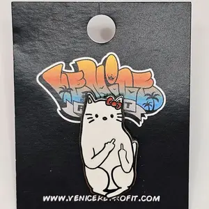 Rip n dip cat Hat Pin Soft Enamel Durable Long Lasting Collectible Pin for Hats Backpacks Lanyards Jackets Customizable Options Premium Gloss Finish
