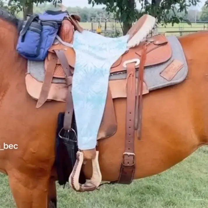 Stirrup Koozie, 100% cotton, for western saddles