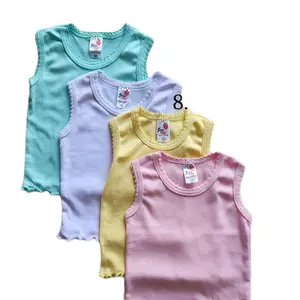 Tank Tops - Colorful Sleeveless Shirts in Light Blue White Yellow and Pink for Your Collection