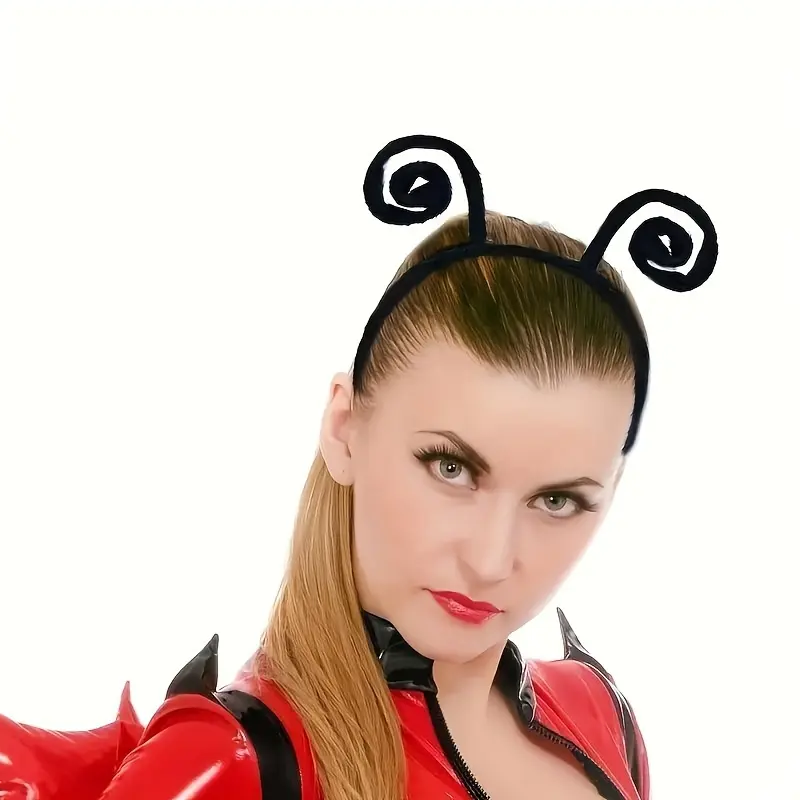 Vintage Y2g Style Fabric Animal Antenna Headband-Cartoon Insect Bee Butterfly Ant Makeup Hair Band Halloween Party Performance-One-Piece Solid Color Hair Accessories without Feathers-Perfect for Makeup and Themed Events