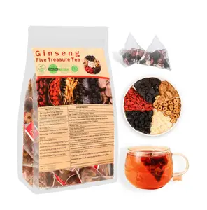 Kidney Tea Formula Ginseng Five Treasure Tea, Chinese Kidney Tea for Men and Women, Natural Herbal Ingredients for Kidney Traditional Bever Organic Beverage detox cleanse  Value Pack Filled with Tea Healthy#Summervibes