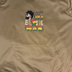 Black Man Logo - I Am A Black Man Graphic Tee - Casual Menswear & Hoodie - Unique Design for Everyday Wear
