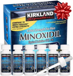 Kirkland Minoxidil 5% Extra Strength 6 Months Supply Men Hair Regrowth Hair Care Comfort Serum