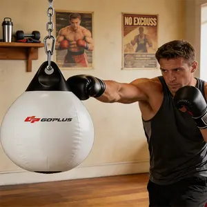 Water Punching Aqua Bag Hanging Heavy Bag Adjustable Weight Boxing Bag with Chain Home Gym MMA Training Equipment Perfect Gift for Men/Fathers Day summervibes