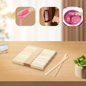 50pcs, 100pcs 114mm Wax Wooden Sticks, Waxing Applicator Tool for Hair Removal, Wooden Wax Scrapers for Body, Wax Tools