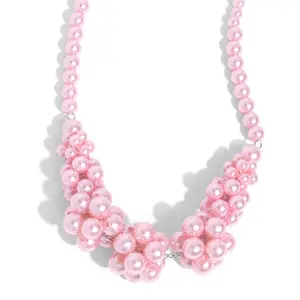 Austen Adornment Pink Pearl Necklace for Women