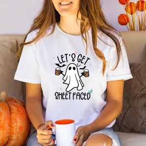 Let's Get Sheet Faced Shirt, Oktoberfest Drinking Team Matching T-shirts, Funny Halloween Beer Tee, Beer Party Shirts, Oktoberfest Ghost Tee