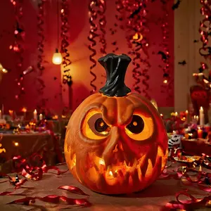 Halloween Pumpkin Lights Indoor and Outdoor Elegant Skeleton Pumpkin Modeling Lights Halloween Decorations