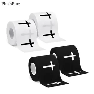 2-Pack 2in x 23ft Christian Cross Sports Wrap – Soft Cotton Athletic Tape & Wrist Wrap for Baseball, Football, Gymnastics & Boxing, Breathable Durable Jesus Design Sports Tape, Great Church & Religious Gift for Athletes