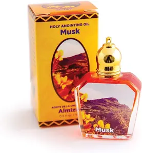 Musk Holy Land Anointing Oil from Israel, 1/2 oz Roller Bottle from Jerusalem