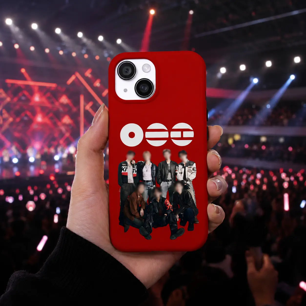 Kpop Red Phone Case, Arirang Kpop Fan Gift, Suitable for iPhone 17/16/15/14/13/12/11 Pro Max/Plus and Samsung Galaxy S23/22/23/24/25/26 Ultra
