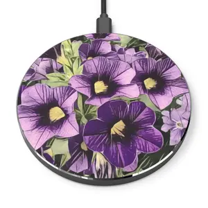 Beautiful Custom Calibrachoa Design Wireless Charger