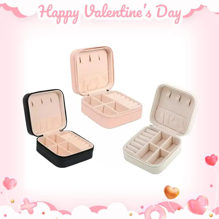 Travel Jewelry Organizer, 1/3 Counts Portable Small Jewelry Storage Case, Portable Jewelry Box For Earrings Necklace Rings Storage Home And Travel Use