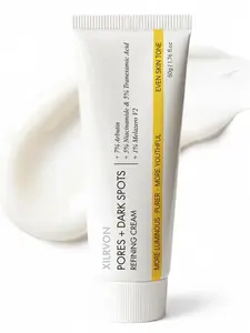 Pores + Dark Spots Refining Cream with Arbutin, Niacinamide, Tranexamic Acid & Melazero | Pore-Minimizing, Gentle & Hydrating Daily Moisturizer, Suitable for Sensitive Skin, 50g (1 Pack)