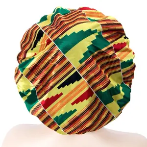 Vibrant African Print Bonnets for Women - Fashionable Clothes Accessory