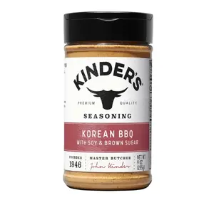 Kinders Korean BBQ Seasoning with Soy and Brown Sugar 9 oz. Flavor Spice