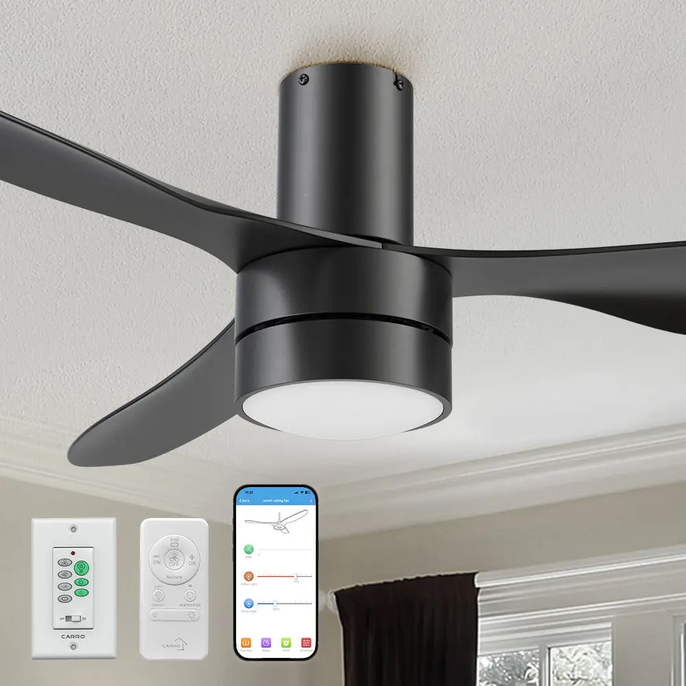 Coleman Ⅱ Low Profile Smart Fan with LED light and Remote 52 Inch