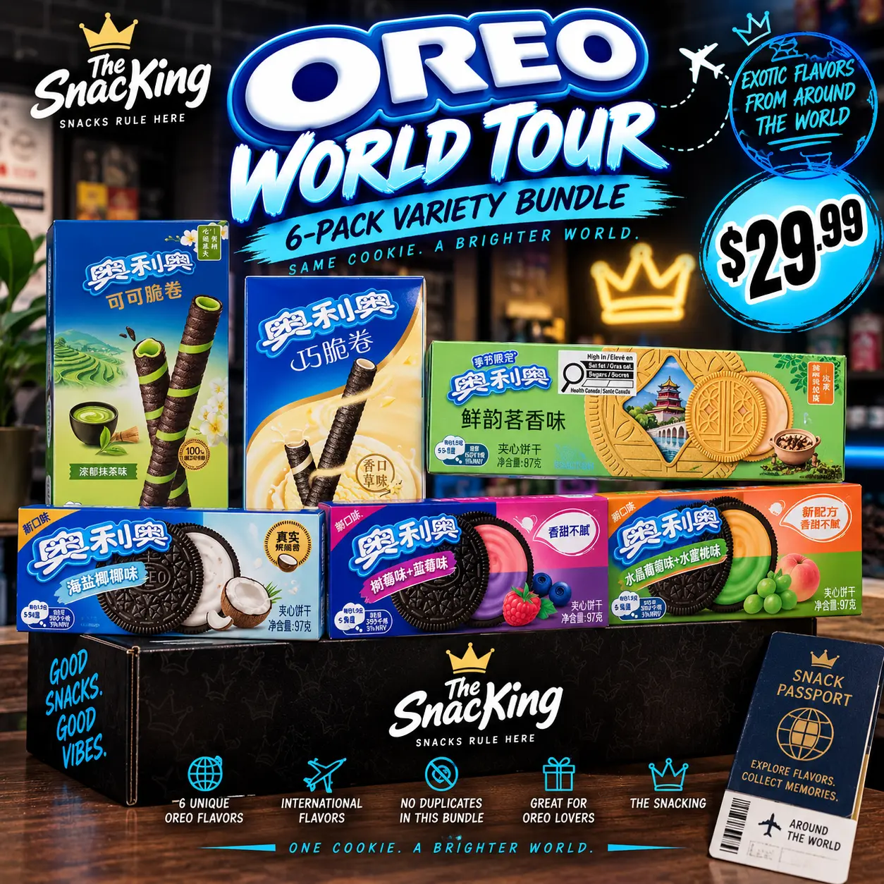 Oreo World Tour 6-Pack Assorted Oreo Cookies