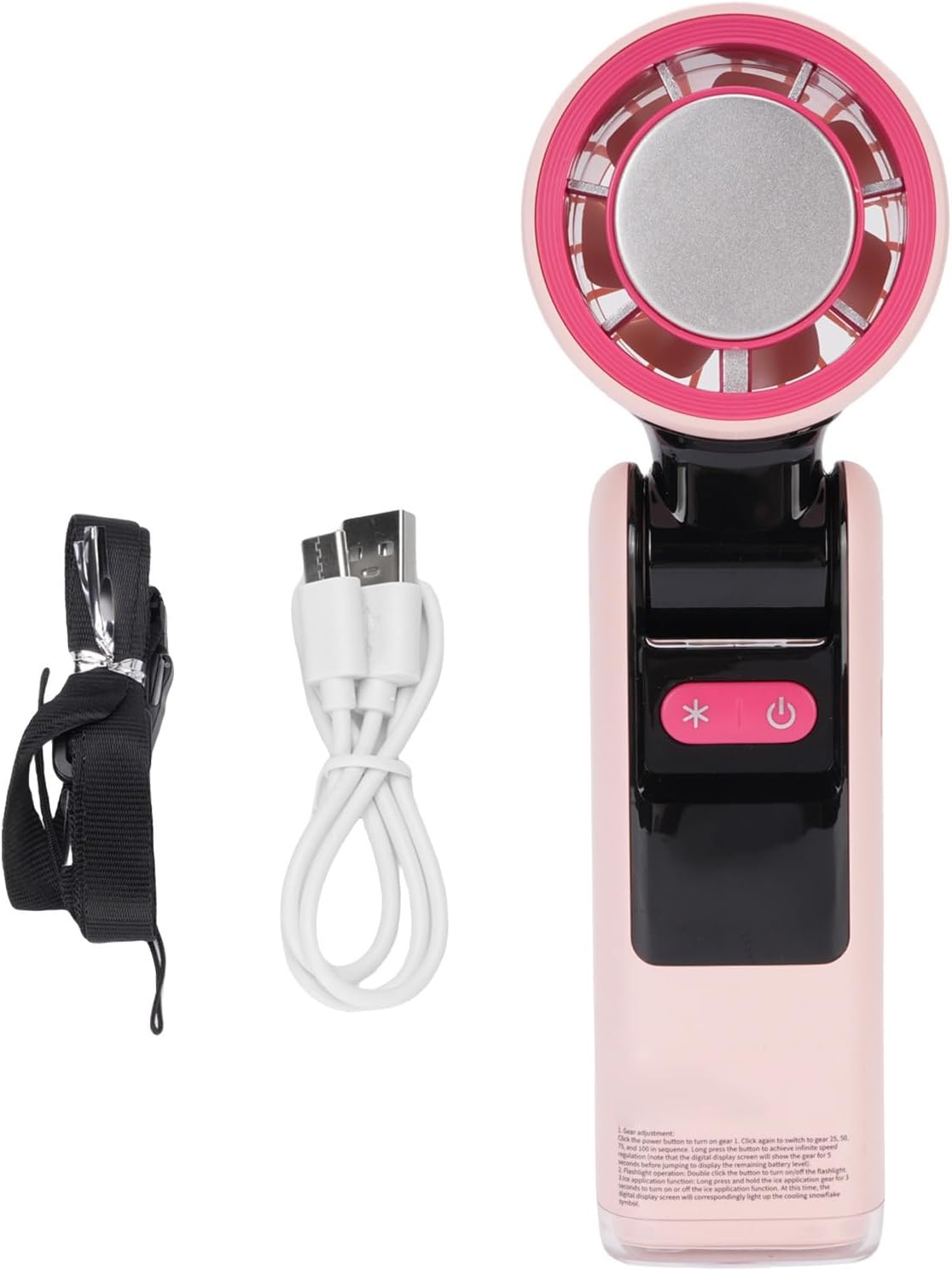 Portable three-in-one handheld fan - Foldable rechargeable personal fan with LED display and long-lasting battery | Suitable for travel, outdoor use and daily usage (gray/purple/white) Portable three-in-one handheld fan - Foldable rechargeable personal fan with LED display and long-lasting battery | Suitable for travel, outdoor use and daily usage (gray/purple/white)