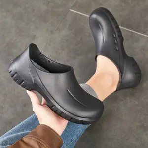 New Ultra‑Light Non‑Slip Work Shoes for Men and Women — Waterproof, Oil‑Resistant, Wear‑Resistant Chef/Kitchen Worker Safety Shoes with Dedicated Work Rubber Soles, Casual Style
