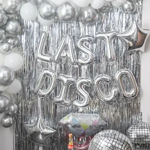 Last Disco Bachelorette Party Decorations - 95- 70s Disco Theme Set with Balloon Arch & Disco Balloons
