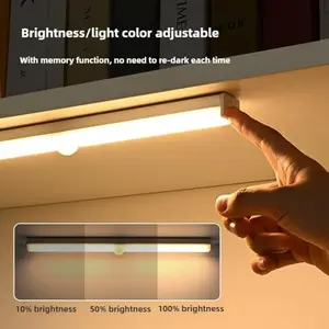 Motion Sensor Under Cabinet Light with 3000mah Rechargeable Battery, Dimmer Feature for Kitchen and Closet, Smart LED Strip Light with Adhesive Magnet