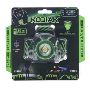 Kodiak 1000 Lumen Nearly 1/2 Mile Beam Rechargeable Headlamp