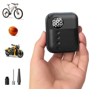 Portable Electric Bike Pump, Wireless Tire Inflator, Ultra-Mini 100psi Bicycle Pump, Type-C Rechargeable Design, Award-Winning Essential Accessory for Cyclists & Commuters, Wireless Air Pump