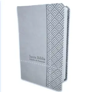 Biblia de Promesas Letra Grande Manual RV1960 imit piel gris claro