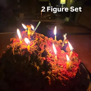 Anakin Obiwan Lava Battle Brick Duel Scene Collectible