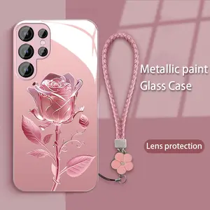 Dyeing rose for Samsung S25ULTRA mobile phone case S24 new s23 skin-friendly