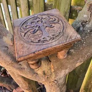 Tree of Life Wooden Altar Table