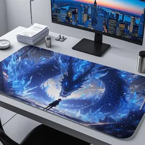 [Sale off up to 65%][Free Ship] Dragon LED Gaming Desk Mat, Extended Mouse Pad XXL