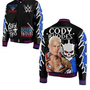Cody Rhodes Roman Reigns OTC Rey Mysterio Rhea Ripley Jey Uso Do The Work Baseball Jacket