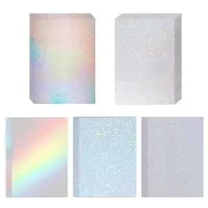 20 Sheets A4 Holographic Cold Press Vinyl Stickers, Self-Adhesive Waterproof Material, 8.3x11.7 Inches, Ideal for Business Printing and Handmade Crafts