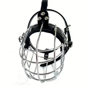 4 Seasons Universal Dog Muzzle Anti-Bite Prevents Accidental Eating for Rottweilers Pit Bulls French Bulldogs Cane Corso Border Collies Medium and Large Dogs Anti-Barking Iron Mouth Cage Rottweiler Special Dog Mask Dog Muzzle