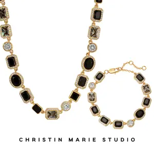 Onyx (Black) Solstice Bundle (Necklace and Bracelet)