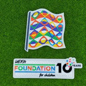 UEFA NATIONS LEAGUE FINALS IRON-ON SLEEVE BADGE PATCH SET
