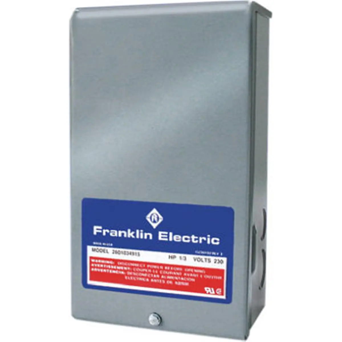 212 MAIN Franklin Pump Motor Controller, Flint & Walling-Star Water 126319A, 230V for Water Sports Systems, Boating, 1 Hp, 3 Wire Pumps, Control Box, 6 X 5 X 10 In, Use With 3 Wire Pumps