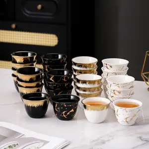 Tea Set for Afternoon Tea, British Bone China Cups, Home Floral Teacups, American Coffee Mugs, Japanese Sake Glasses, 6/8/12 Pieces，High-Temperature Fired – Free of Harmful Substances, 4 Pattern Options Available