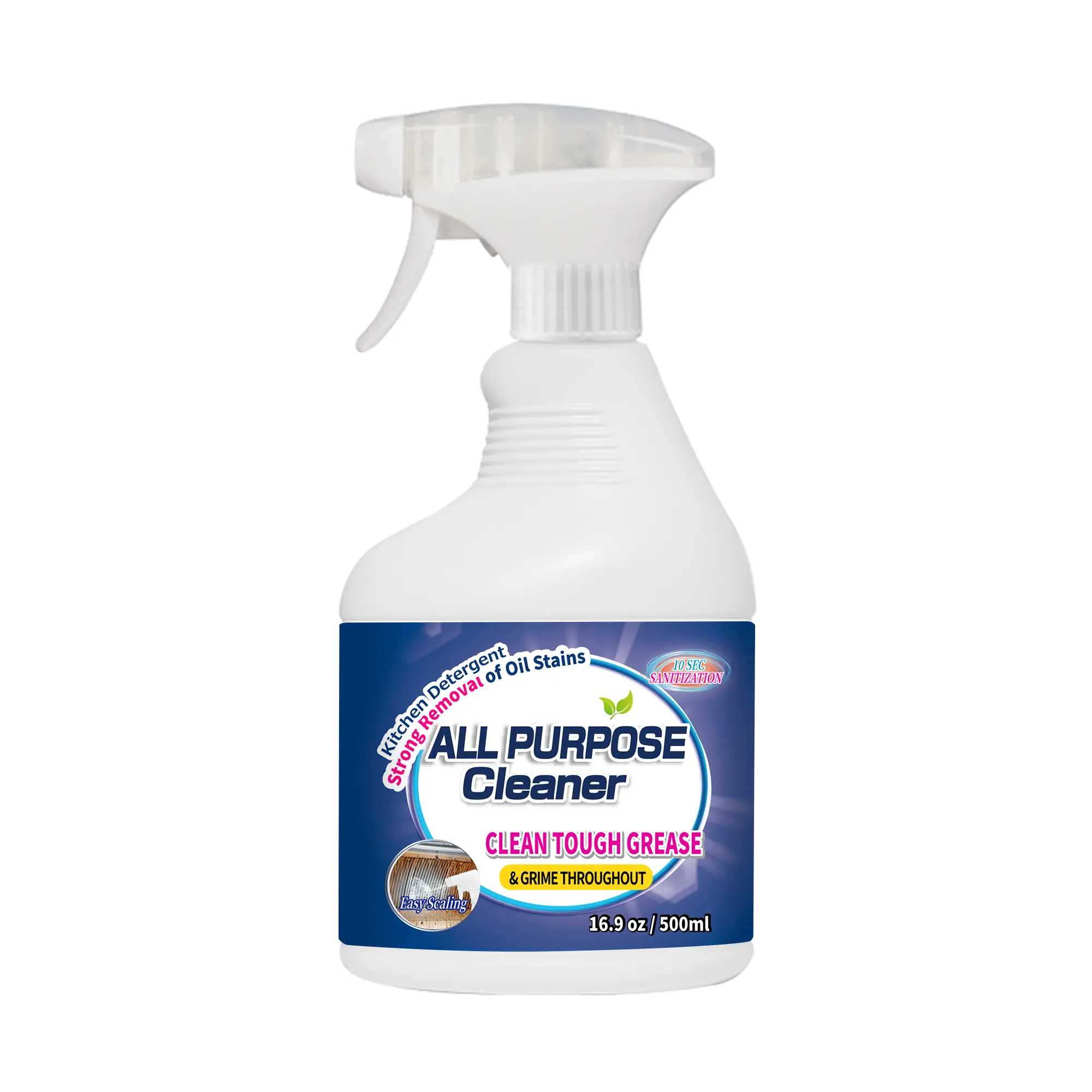 Powerful Degreasing Household Kitchen Cleaner – Degrease Stubborn Oil on Cabinets, Glass & Cooktops