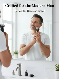 Stop Nicks & Cuts! Electric Shaver for Men, Smooth Close Shave for Sensitive Skin, Wet & Dry Use, 3D Floating Head, Rechargeable Cordless Design, Perfect for Face, Neck & Jawline, Portable for Home & Travel