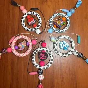 Car Charm Hanger - Stylish Bead Design with Colorful Beads, Perfect for Personalizing Your Car's Interior, Ideal Gift for Car Enthusiasts