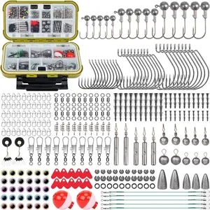 128/209/240/265pcs Fishing Lures Kit with Tackle Box, -in-1 Fishing Accessories Gear Set with Soft Lure, Minnow, Crankbait, Hooks, Sinkers, and Terminal Tackle Kit, Fishing Gifts for Men