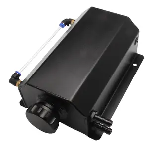 1L/2L Radiator Coolant Overflow Bottle Aluminum Alloy Recovery Water Tank Universal Radiator Overflow Coolant Can Automobile Parts