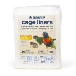 212 MAIN Quilted Cage Liners - Disposable Sheets with Leakproof, Odor Control Features for Pet Litter Trays