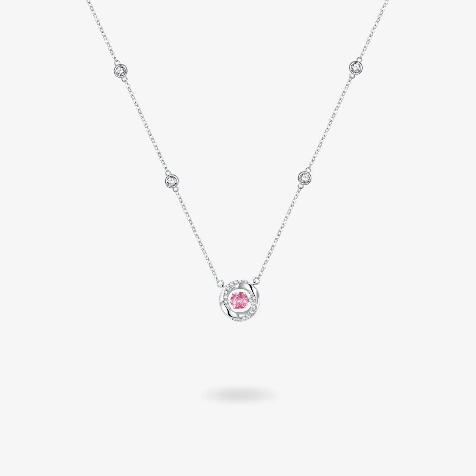 Women's 925 Stamped Sterling Silver 'Eternal Pulse' Mobius Loop Round Necklace - Dainty Circle Chains Daily Wear Female Decorative Jewelry Accessory, Silver Necklaces & Pendants, 925 Stamped Silver Necklaces & Pendants