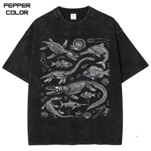 90s Sea Dino Fossils T-Shirt, Men & Women's Unisex Graphic Tee,Vintage Jurassic Era Tee ,Dinosaur Skeletons Shirt, 2000s Grunge Shirt, Trending, All Size