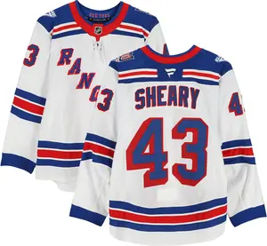 Conor Sheary New York Rangers Game-Used #43 White Set 2 Jersey from the 2025-26 NHL Season - Fanatics Authentic Certified